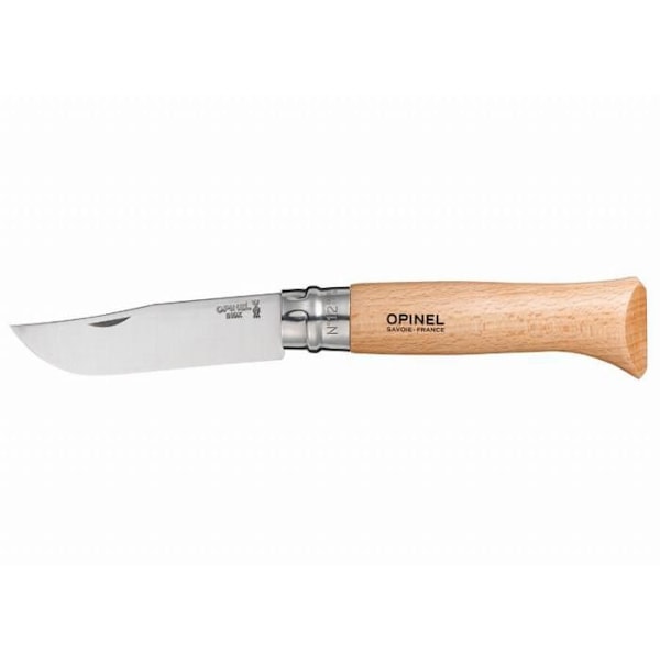 Fällkniv - Opinel - N°12 - Rostfritt stål - Bokträ - 28 cm öppen