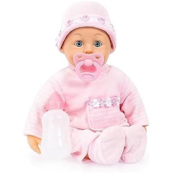 Interaktiv docka - Bayer Design - 93824CK - Mjuk kropp - 24 ljud - 38 cm - Rosa Rosa