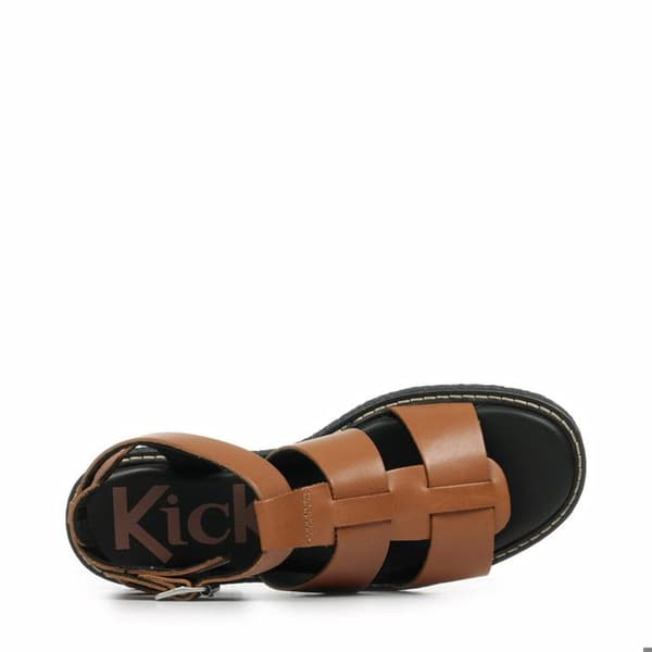 Kickers skor brun 39