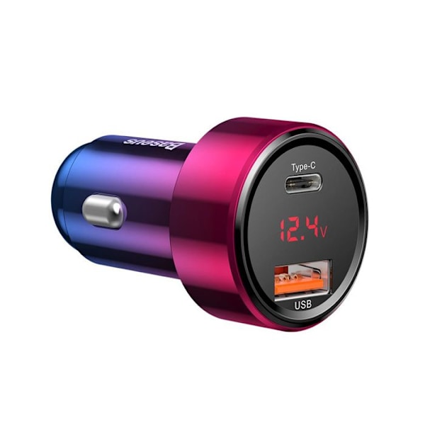 Billaddare, Snabbladdning, 45W, 2in1 - Baseus Magic Series (CCMLC20C-09) - Flerfärgad