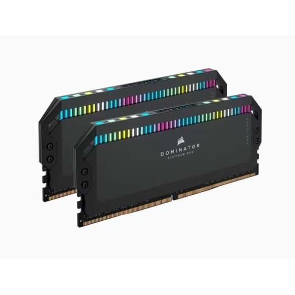 RAM-minne - CORSAIR - DOMINATOR PLATINUM RGB DDR5 - 32GB 2x16GB DIMM - 6000 MHz - 1,25V - Svart (CMT32GX5M2X6000C36)