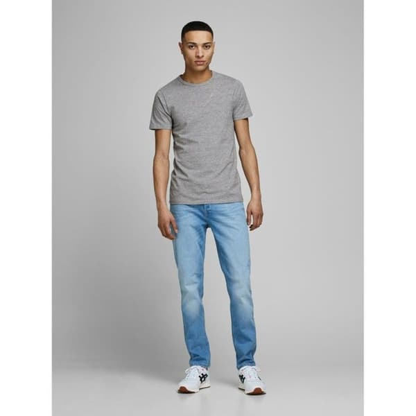 T-shirt Jack & Jones Basic o-hals - ljusgrå ljusgrått XL