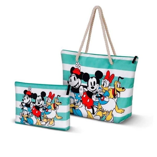 Sun Beach Bag - Disney Mickey Mouse Together - Blå - One Size Blå