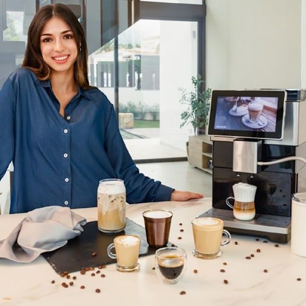 Superautomatiserad kaffemaskin - Cremmaet - Tempo - 7-tums TFT-skärm - 19 bar - 1450W