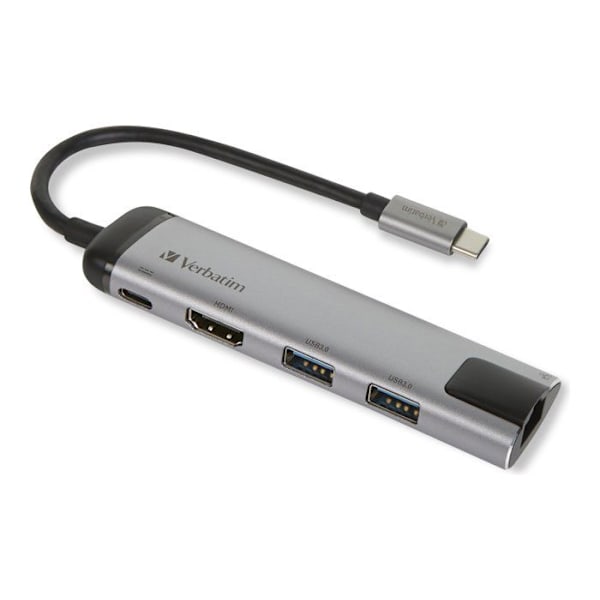 Dockningsstation - VERBATIM - USB-C - HDMI - GigE - 128 Go flashminne - 64 Go lagring