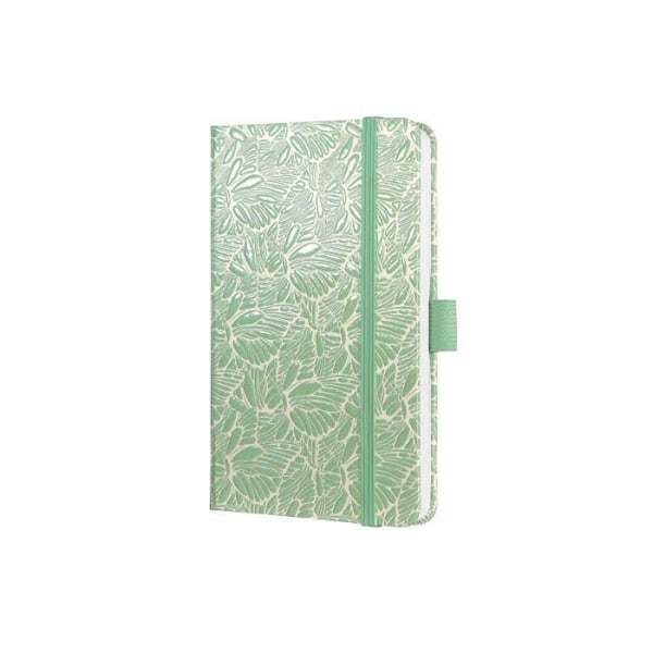 Sigel Jolie 2020 Veckodagbok, hårt omslag, 9,5 x 15 cm, Gröna fjärilar - J0304