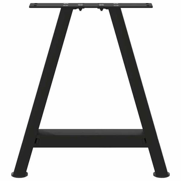 vidaXL A-formade soffbordsben 2 stycken svart 38 x (42-43) cm stål 4012828