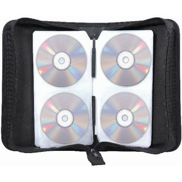 CD-fodral - Ej specificerat - 128 CD - Zip - Blandet - Svart