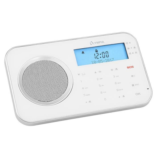 Olympia ProHome 8700, trådlös, IEEE 802.11b, IEEE 802.11g, 2,4 GHz, Android, iOS, telefonlinje, GSM