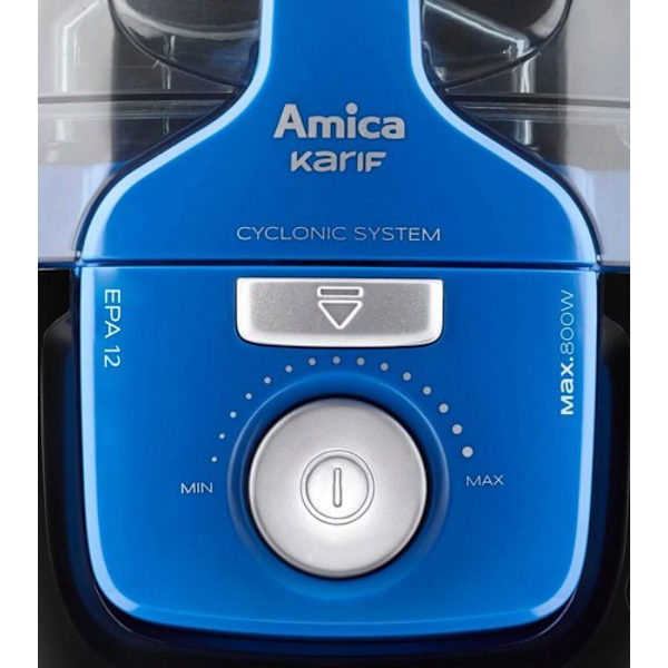 Amica Canister Dammsugare - VI2041 -, Cylinderdammsugare, Hjul: Gummi, Blå, 800 W, 1,5 liter, 79 decibel