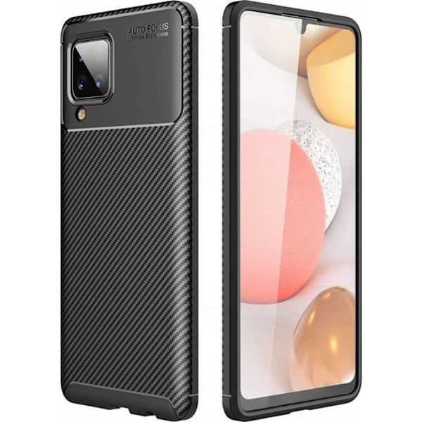 Housse - etui - chaussette Partner tele Coque CARBON PREMIUM för SAMSUNG A12 svart