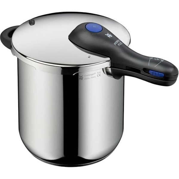 Tryckkokare - WMF - Perfect Plus - 8,5L - Rostfritt Stål - Induktionskompatibel Rostfritt stål
