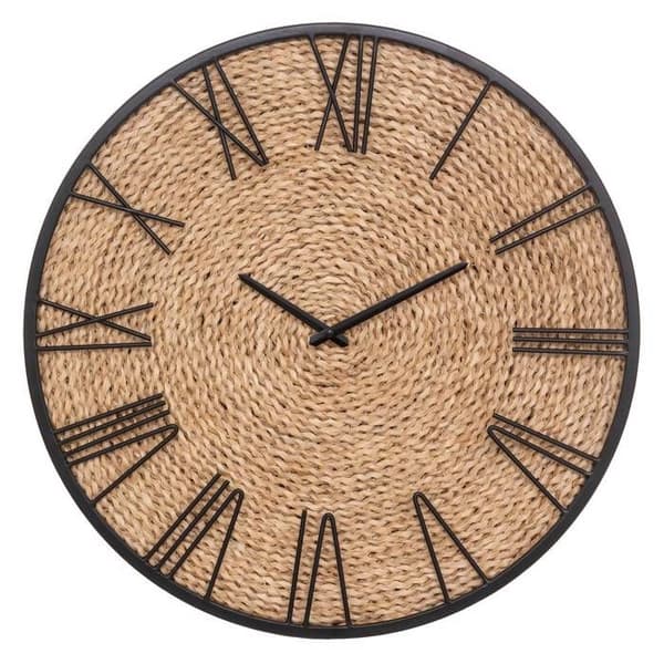 Klocka "Nico" halm D50cm beige