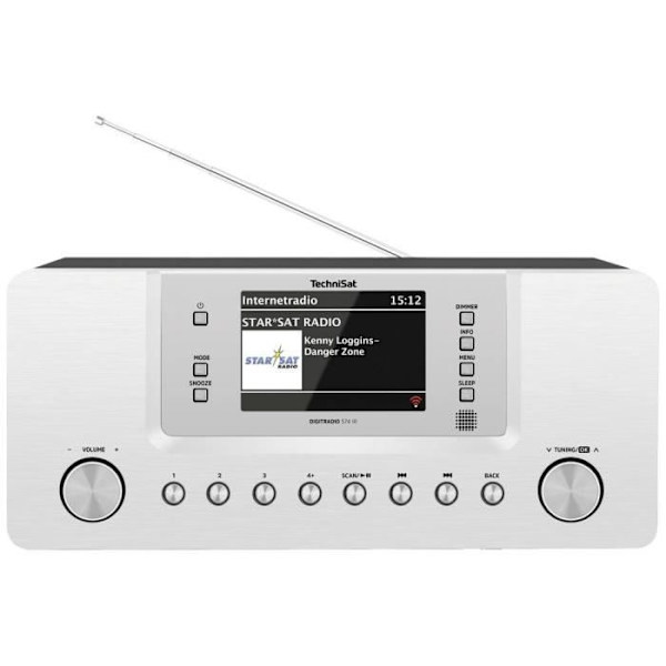 TechniSat Digitradio 574 IR Internet bordsradio DAB+, FM AUX, Bluetooth, internetradio, USB silver