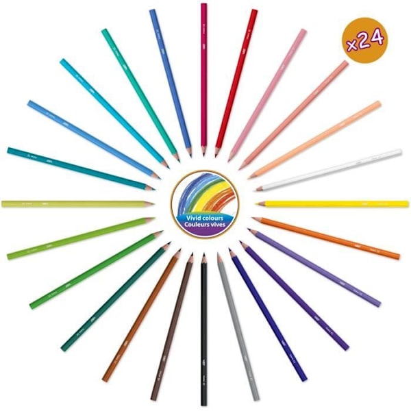 BIC Kids Målarbok - 60 Färgpennor/60 Målfärger Blandad