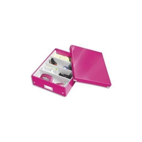Organisationsbox - LEITZ - Klicka ET Store WOW - Stor - Rosa - Anpassningsbar Rosa