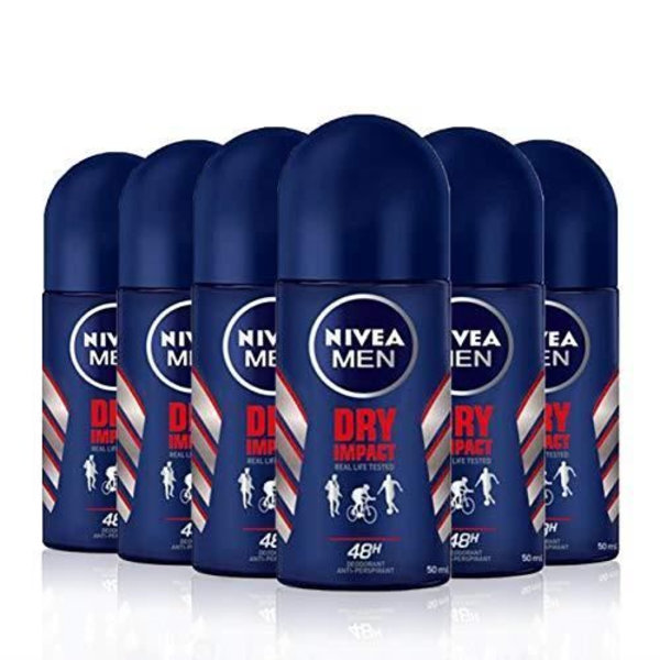 Nivea Men Deodorant Nivea Men dry impact W2 6 x 50 ml 81610-07405-28