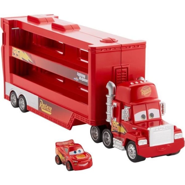 Mack Mini Transporter Fordon - Bilar - MATTEL - Röd - Transportkapacitet 18 fordon