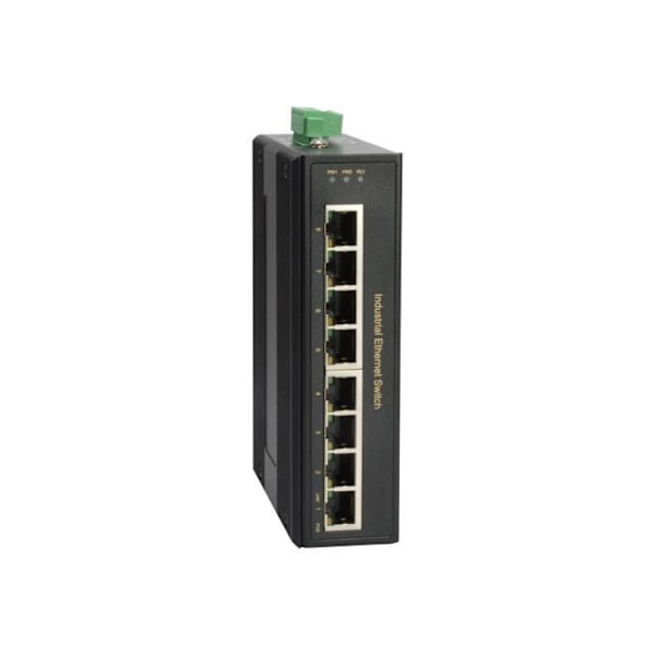 Level One IGP-0801 Switch 4 x 10-100-1000 (PoE+) + 4 x 10-100-1000 DIN-skenamonterad PoE+ (126W) DC-spänning