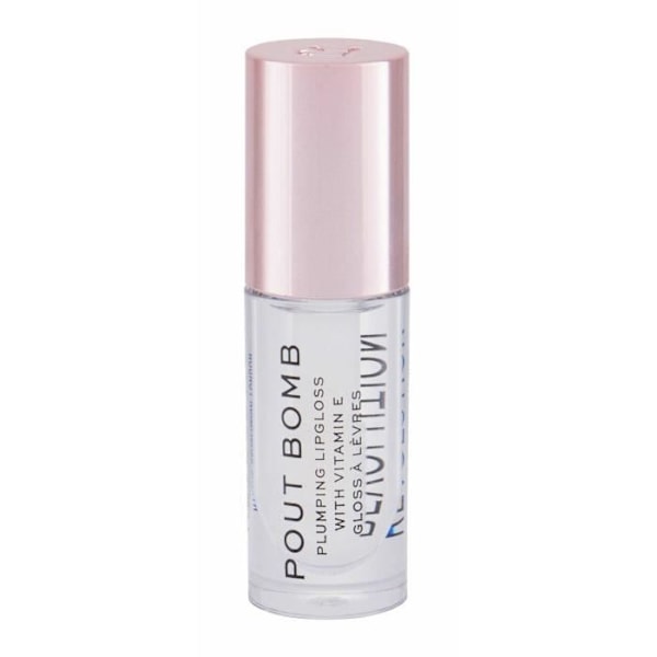 Gloss för Läppar - Makeup Revolution London - Pout Bomb - 4.6 Ml - Transparent - Maximal Volym Inglasning