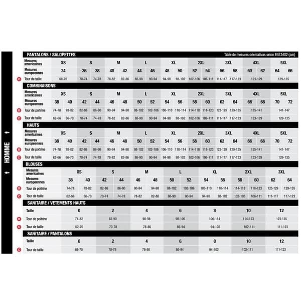 Arbetsdräkt - Italiensk modell 214 - 65% polyester/35% bomull - 190 g/m² - Grå grå