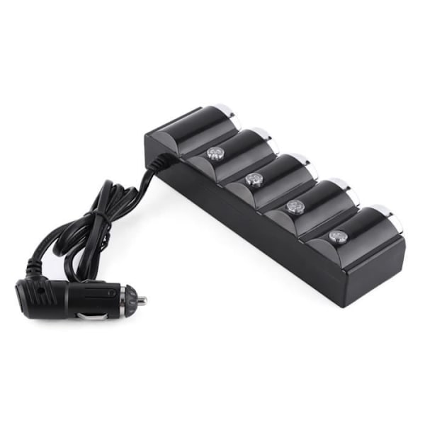 Cigarettändarutdelare - PNI - Tändare PNI 04 - 12V/24V - 4 utgångar - 2xUSB - LED Svart