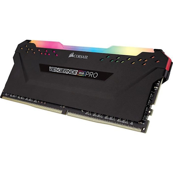 RAM-minne - CORSAIR - Vengeance RGB Pro DDR4 - 16GB 2x8GB DIMM - 2666 MHz - 1,20V - Svart (CMW16GX4M2A2666C)