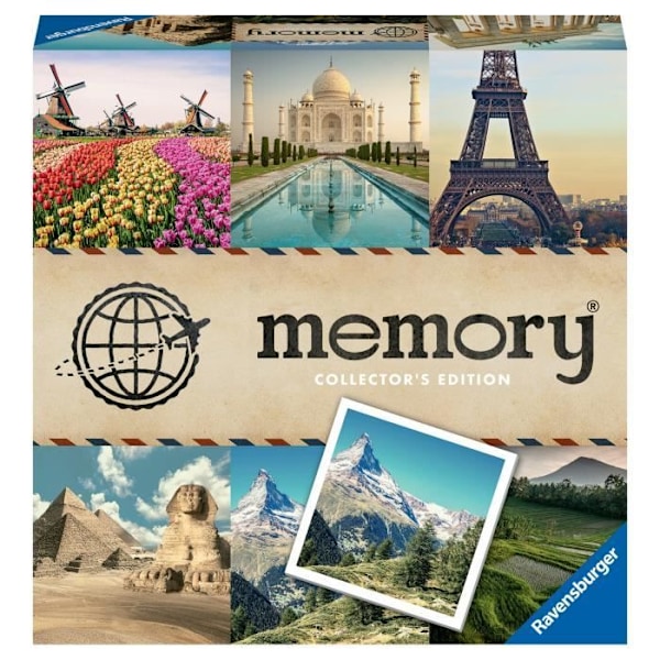 Collectors' Memory® memoryspel - Resor - Ravensburger - Observation och memorering - Från 8 år kastanj