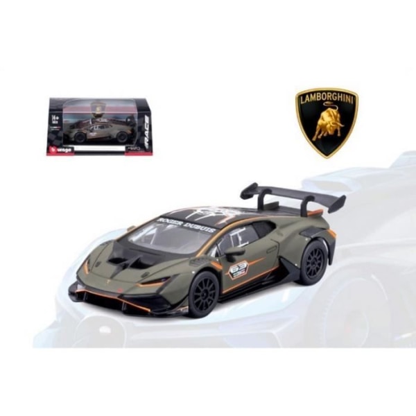 Miniatyrer montering - Burago - Lamborghini Huracan Super Trofeo EVO2 - 1/43 - Vit - Blanda