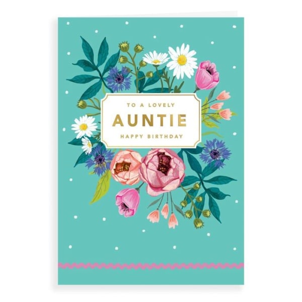 Avant Garde Studios - H90070 - Auntie Födelsedagskort - 9" x 6"