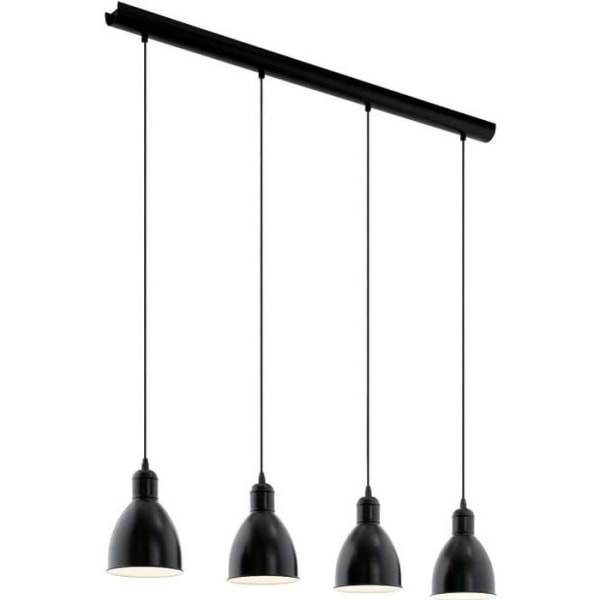 PRIDDY Suspension - 4 lampor - Metall - Svart - L 97,5 cm