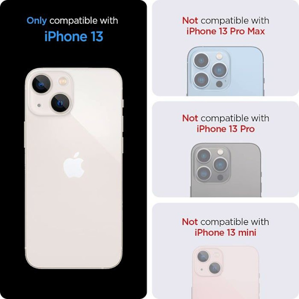 Spigen - ACS03623 - Ultra Hybrid Matte Fodral för iPhone 13 [Anti-Yellowing] - Frost Black Svart