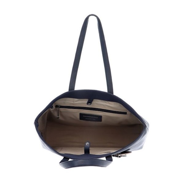 Sachs shopper - MANDARINA DUCK - Mellow Leather Shopper - Kalvskinn - Blå - 37x28x10 cm blå