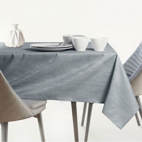 Bordslöpare Vesta AmeliaHome 30x100 cm - Grå polyester med pressad effekt, fläckavvisande grå