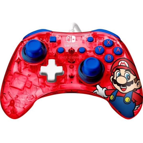 Wired Controller - PDP - Rock Mario - Red - Switch