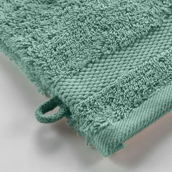 Tvättvantar - Ingen - Elegans - 2-pack - 15x21 cm - 600 g/m² Celadon