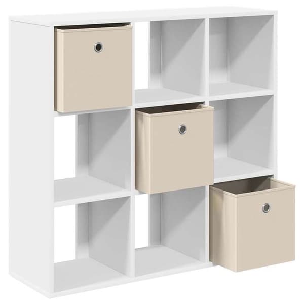 vidaXL Buffé med låda Vit 88,5 x 29 x 84,5 cm 8000484