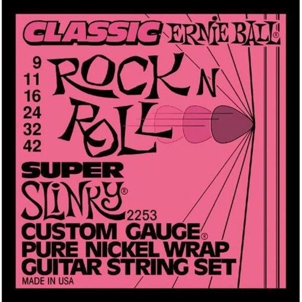 Elgitarrsträngar - Ernie Ball - Slinky 2253 Superlight 9-42