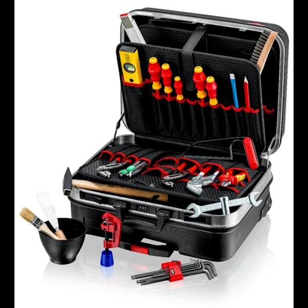 Verktygslåda utrustad - KNIPEX - BIG Basic Move Sanitär - Svart - Unisex - Vuxen Svart