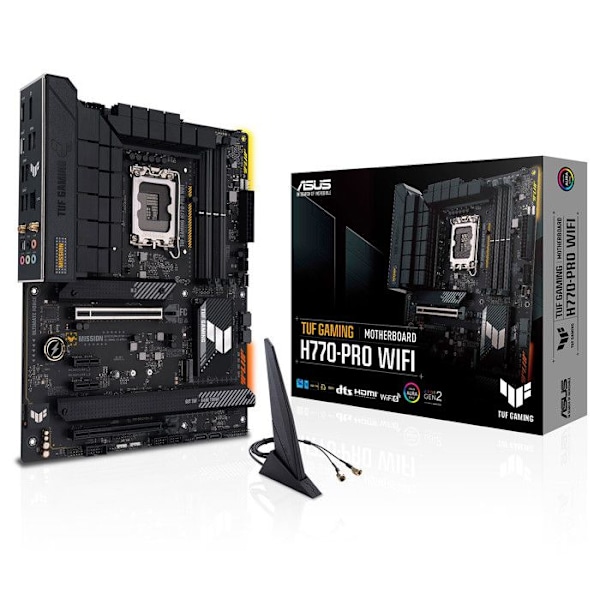 Moderkort - ASUS - TUF Gaming H770-Pro Wifi - Socket LGA1200 - DDR4 SDRAM - ATX