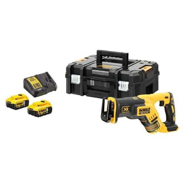 XR Borstlös sabelsåg 18V + 2 4 Ah batterier + laddare i T-STAK II låda - DEWALT - DCS367P2-QW