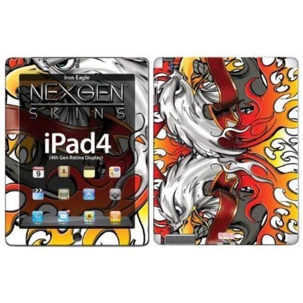 Nexgen Skins ipad40009Iron Eagle 3D Dimensional Skin-fodral för Apple iPad 2/3/4 - 0758524873432