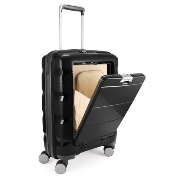 HAUPTSTADTKOFFER -Britz- Handbagage med laptopfack Vagn, TSA, 4 hjul, 55 cm, 34 l svart Svart
