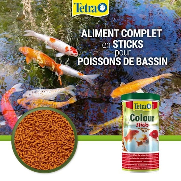 Tetra Pond Color Sticks (Innehåller: 1 L kastanj