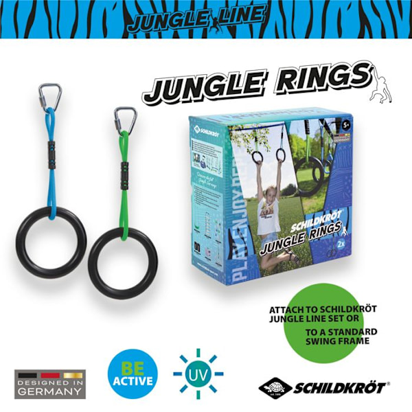 Utomhuslekar barn Schildkröt Jungle Ring (x2) svart