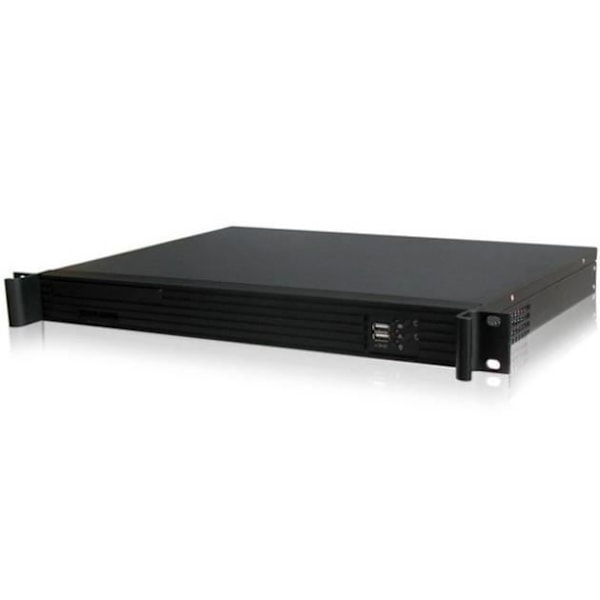 Techly I-CASE IPC-140, Rack, PC, Aluminium, Stål, Mini-ITX, Svart, 1U