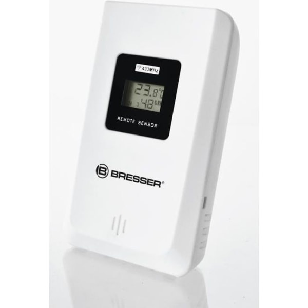BRESSER 3CH temperatur/fuktighetsgivare - kompatibel med BRESSER termometrar och hygrometrar