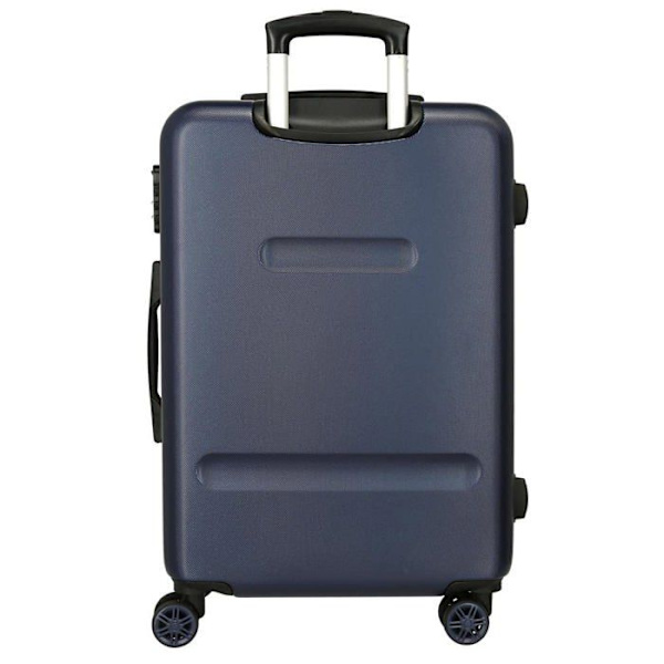 Movom Free Dots Blue Bagage Set 55/68 cm Stel ABS Kombinationslås 104L 4 Dubbla Hjul Handbagage