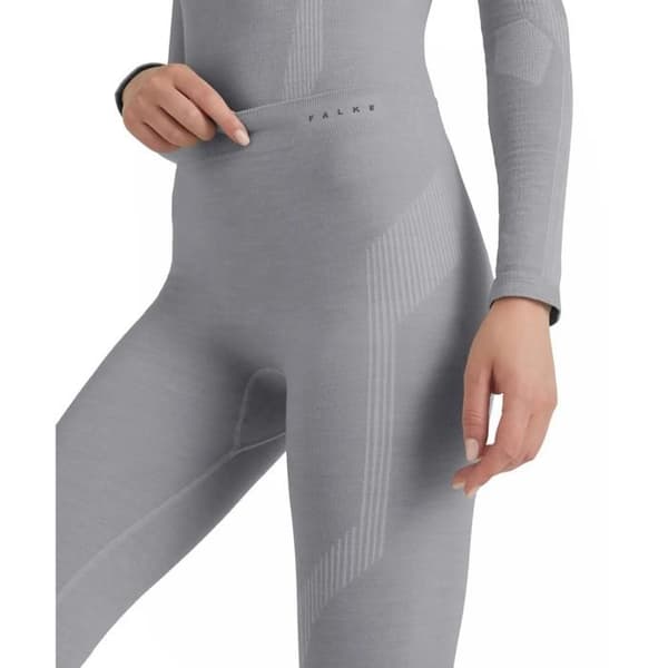Legging dam Falke Wool-Tech - grå/melerad grå/lavendel XS