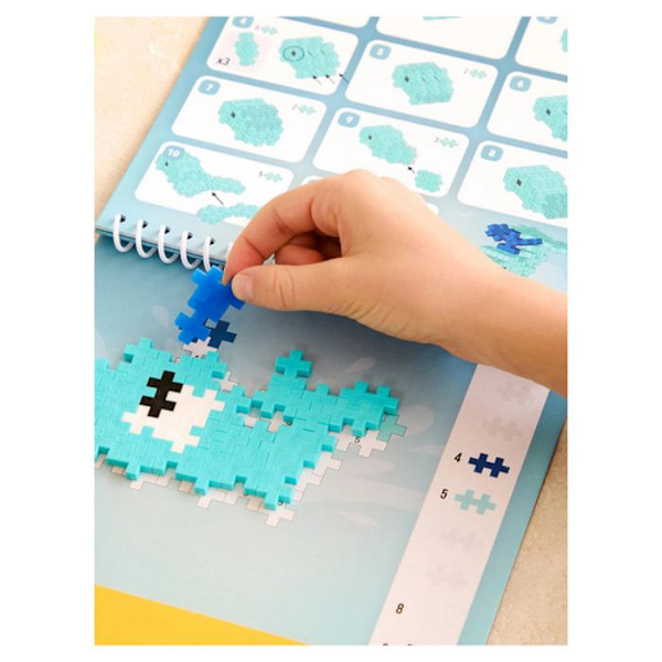 Aktivitetsblock Mini - Plus Plus - Havmodell - 125 delar - Utbildande - Blandat olika färger